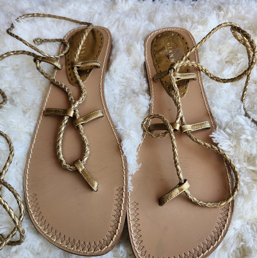Gianni Bini Tan Braided Sandals